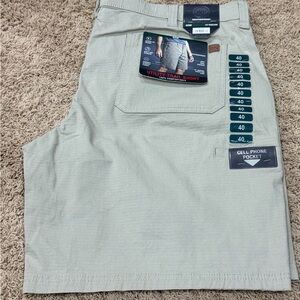 Weatherproof Shorts Men’s 40 Flex Waistband Utility Trail Ripstop Tan 280 Birch